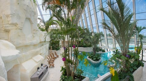 Indoor pool, outdoor pool