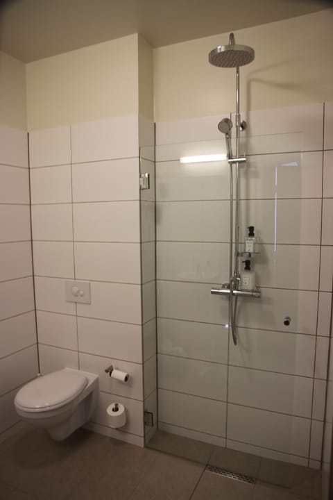 Twin Room, Lake View | Bathroom | Shower, free toiletries, hair dryer, towels