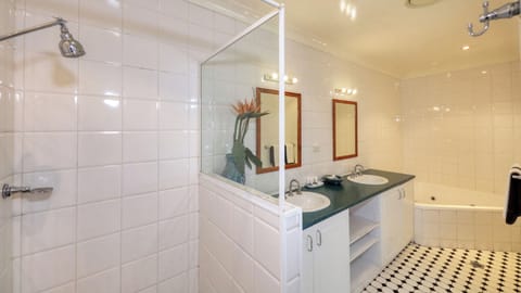 Queen Spa Room  | Bathroom | Shower, free toiletries, hair dryer, towels