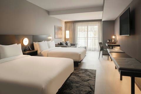 Room, 2 Queen Beds, Balcony | Premium bedding, in-room safe, desk, iron/ironing board