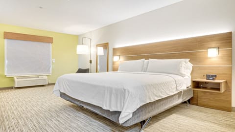 Room, 1 King Bed, Accessible (Comm, Mobil, Roll-In Shower) | Premium bedding, in-room safe, desk, laptop workspace