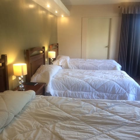 Triple Room | Premium bedding, down comforters, blackout drapes, free WiFi