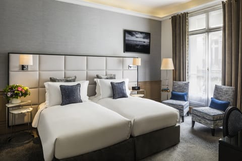 Deluxe Room, 2 Twin Beds | Premium bedding, down comforters, pillowtop beds, minibar