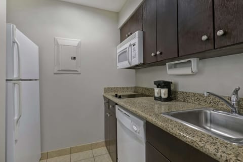 Suite, 2 Bedrooms, Non Smoking | Private kitchen | Full-size fridge, microwave, stovetop, dishwasher