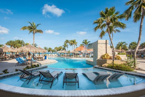 2 outdoor pools, pool umbrellas