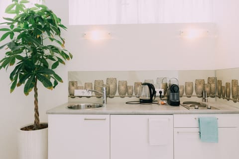 Luxury Double Room, 1 Queen Bed (9) | Private kitchenette | Fridge, stovetop, espresso maker, coffee/tea maker