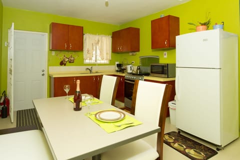 Family House, 2 Bedrooms, Kitchen, Partial Ocean View | Private kitchen | Full-size fridge, microwave, oven, stovetop