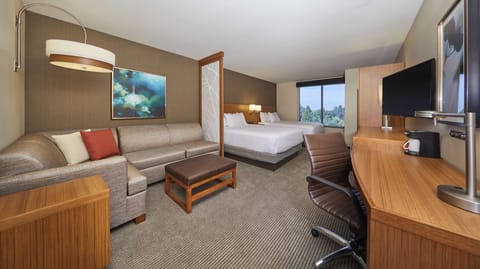 1 bedroom, desk, laptop workspace, blackout drapes