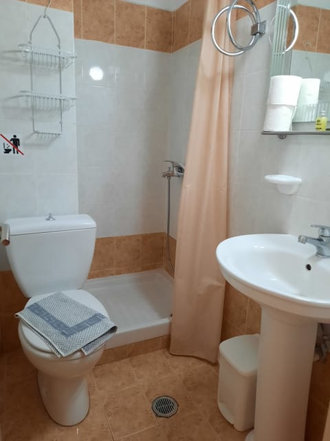 Studio (3 Adults) | Bathroom | Shower, free toiletries, hair dryer, towels