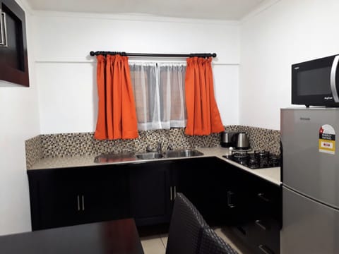 Deluxe Apartment, 2 Bedrooms | Private kitchen | Coffee/tea maker, electric kettle