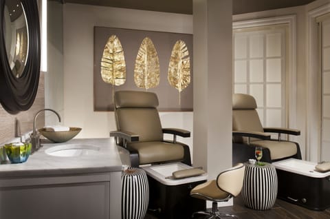 Spa tub, body treatments, hot stone massages, deep-tissue massages