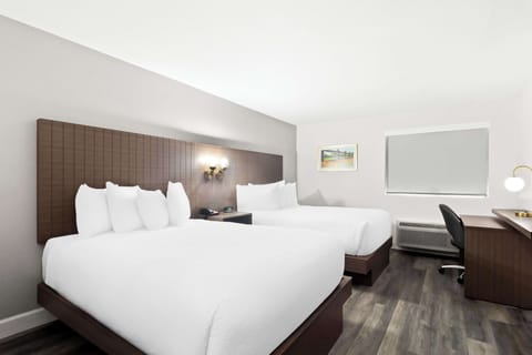 Standard Room, 2 Queen Beds, Non Smoking, Refrigerator & Microwave | Premium bedding, desk, laptop workspace, blackout drapes