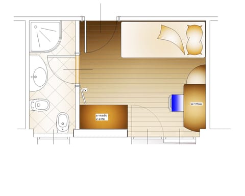 Classic Single Room | Minibar, in-room safe, desk, soundproofing