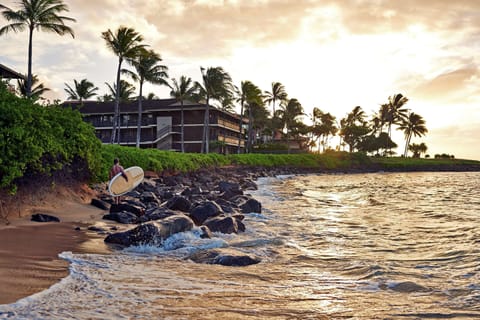 On the beach, beach towels, snorkeling, surfing