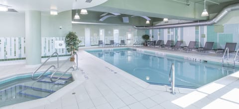 Indoor pool, open 6:00 AM to 11:00 PM, sun loungers