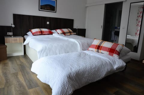 Hypo-allergenic bedding, desk, rollaway beds, free WiFi