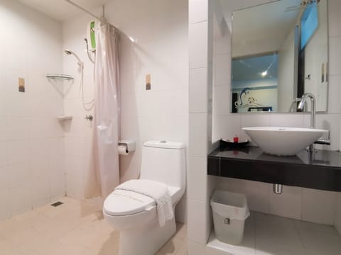 Standard Double Room | Bathroom | Shower, free toiletries, hair dryer, towels