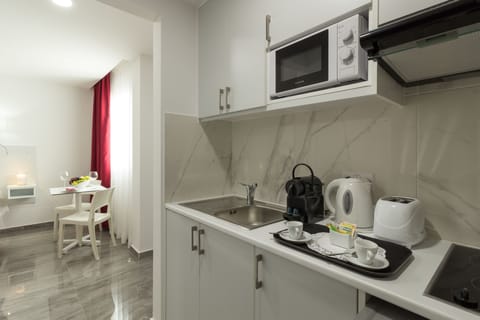 Superior Studio | Private kitchenette | Fridge, microwave, stovetop, espresso maker