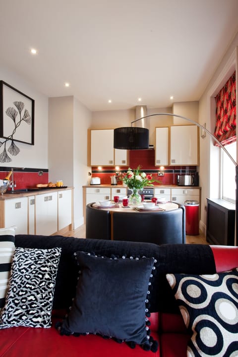 Apartment, 1 Bedroom (Pittville Suite) | Private kitchen | Fridge, microwave, coffee/tea maker, electric kettle