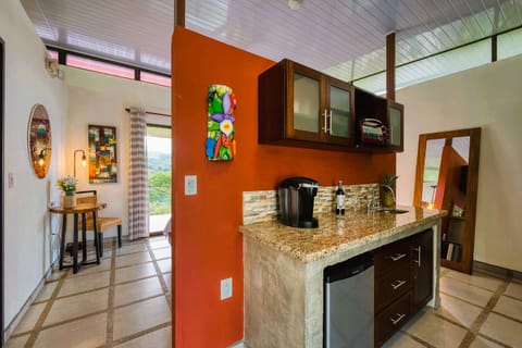 Deluxe Casita, 1 King Bed Heliconia | Private kitchen | Mini-fridge, coffee/tea maker, electric kettle, cookware/dishes/utensils