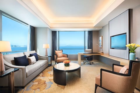 Executive Suite, 1 King Bed, Sea View | Premium bedding, down comforters, free minibar, in-room safe