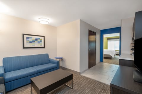 Suite, 1 King Bed, Mountain View | Desk, iron/ironing board, free cribs/infant beds, rollaway beds