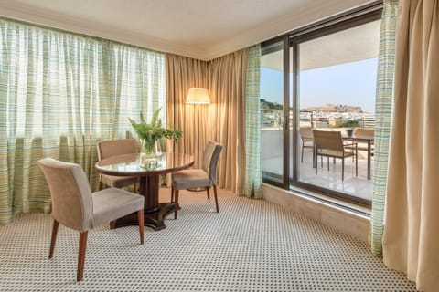 Suite, 1 Bedroom, Balcony (Club Lounge Access, Acropolis View) | 1 bedroom, premium bedding, down comforters, minibar