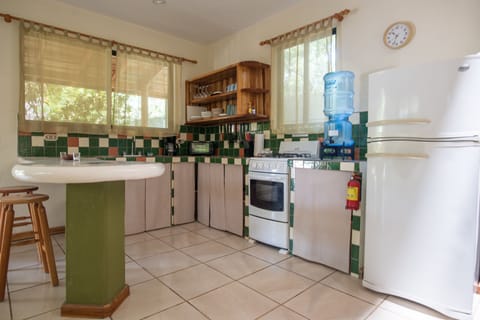 Villa Papaya | Private kitchen | Full-size fridge, microwave, oven, stovetop