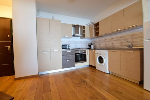 Apartament 1 Bedroom   B11 | Private kitchen | Fridge, microwave, oven, stovetop