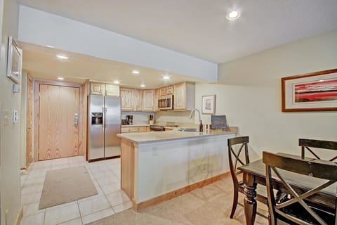 Condo, 1 Bedroom | Private kitchen | Full-size fridge, microwave, oven, stovetop