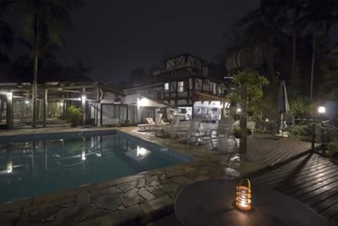 Indoor pool, outdoor pool, sun loungers