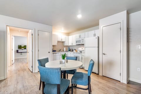 Two Bedroom Suite with Full Kitchen | Private kitchen | Fridge, microwave, oven, stovetop