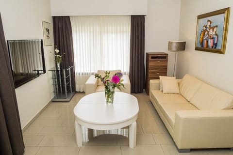 Standard Apartment, 1 Twin Bed, Non Smoking | Living area | Flat-screen TV