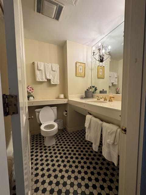 Room, 2 Double Beds (The Hiram R. Revels Room) | Bathroom | Combined shower/tub, free toiletries, hair dryer, towels