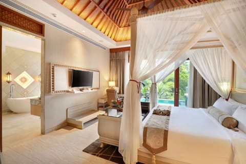 Sutera Garden Villa with Private Pool | Premium bedding, pillowtop beds, minibar, in-room safe