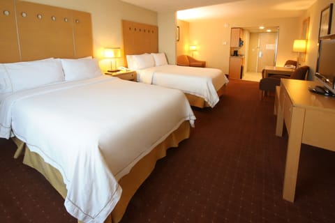 Suite, 2 Queen Beds | Desk, iron/ironing board, free WiFi, bed sheets