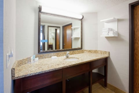 Suite, 1 King Bed, Non Smoking (2 Rooms) | Bathroom | Combined shower/tub, free toiletries, hair dryer, towels