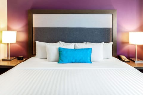 Egyptian cotton sheets, premium bedding, down comforters, in-room safe