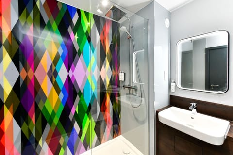 Eco-friendly toiletries, hair dryer, towels