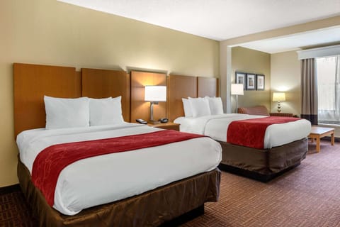 Suite, Multiple Beds, Non Smoking | Pillowtop beds, desk, laptop workspace, blackout drapes