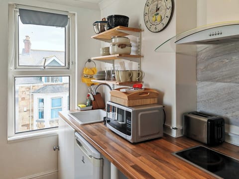 Traditional Penthouse | Private kitchen | Microwave, electric kettle