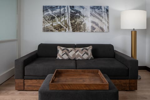 Suite, 1 Bedroom | Desk, blackout drapes, soundproofing, iron/ironing board