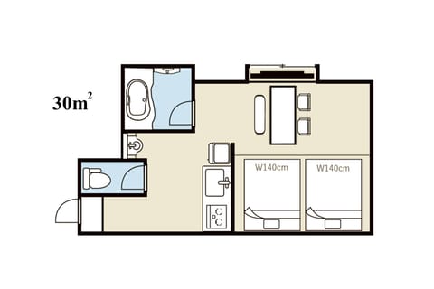 Standard Twin Room | Free minibar, blackout drapes, soundproofing, iron/ironing board