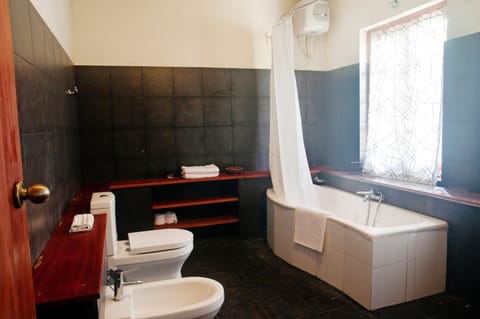 Double Room | Bathroom | Shower, free toiletries, hair dryer, bidet