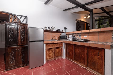 Family Room (Villa Viva) | Private kitchen | Fridge, microwave, stovetop, coffee/tea maker