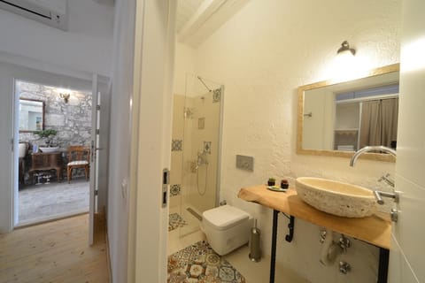 Classic Double Room | Bathroom | Shower, rainfall showerhead, free toiletries, hair dryer