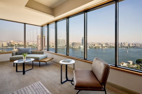 Panoramic Nile Suite, Club lounge access, 1 King, Riverfront, Balcony | Premium bedding, pillowtop beds, minibar, in-room safe