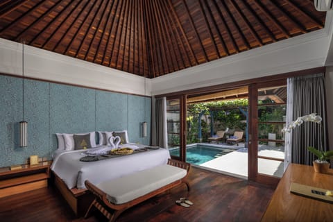 Villa, 1 Bedroom, Private Pool | Premium bedding, minibar, in-room safe, desk