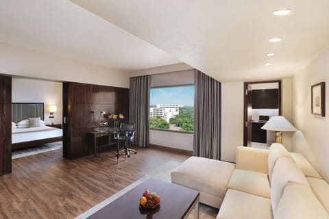 Premier Suite | Living area | LCD TV, DVD player, pay movies