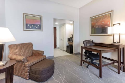 Premium bedding, pillowtop beds, in-room safe, blackout drapes